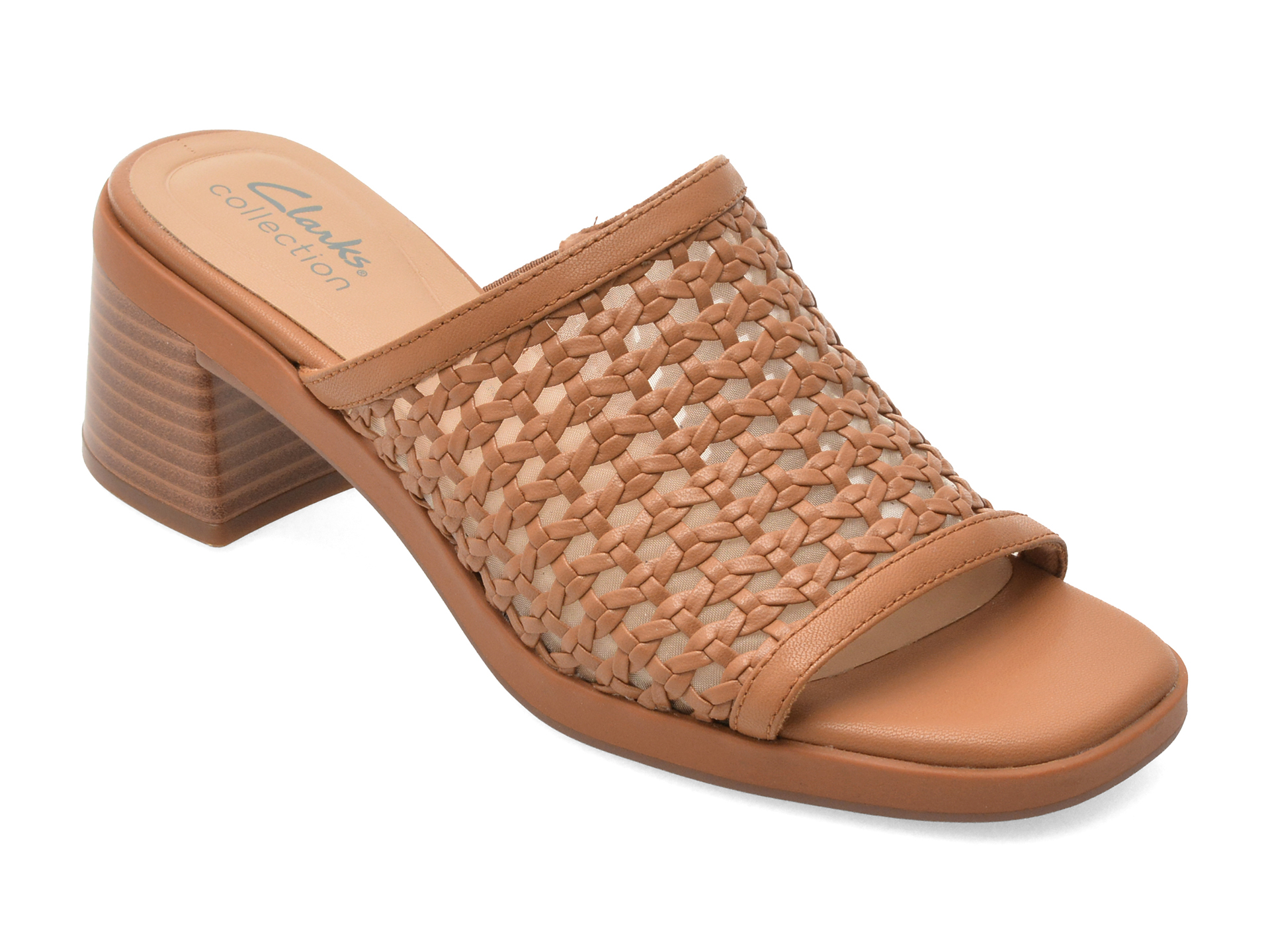Papuci Clarks JAYLAN SLIDE maro - confort și stil