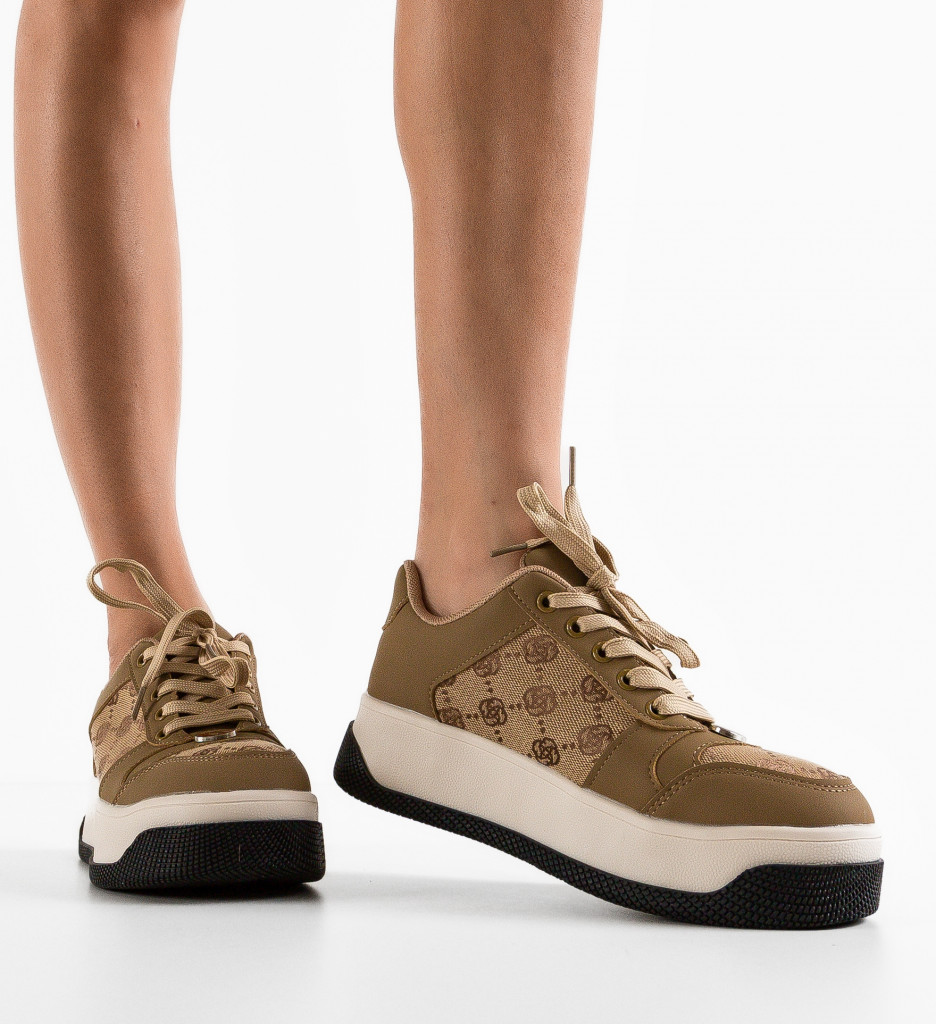 Sneakers Dama Guett Khaki | Confort Urban - imagine 2