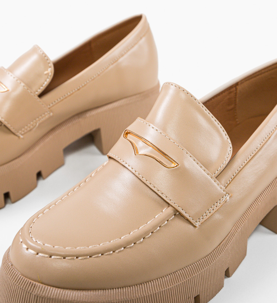 Pantofi Casual House Bej - Confort & Stil - imagine 8