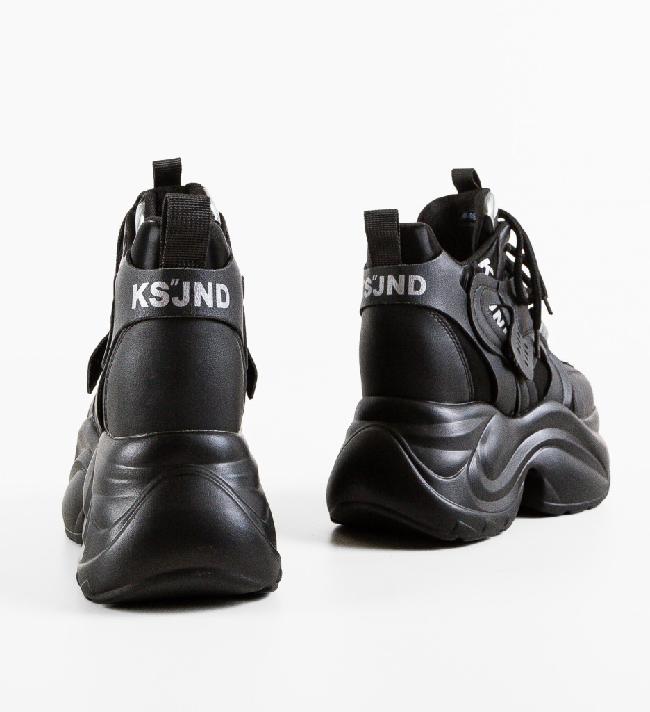 Sneakers Dama Stacee Negri - Confort și Stil - imagine 7