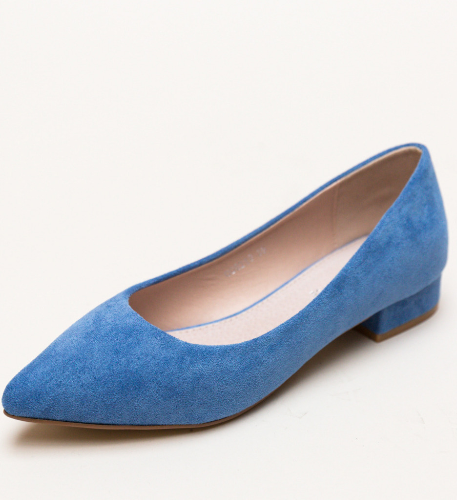 Pantofi Niam Albastri cu Toc Eleganți - imagine 6