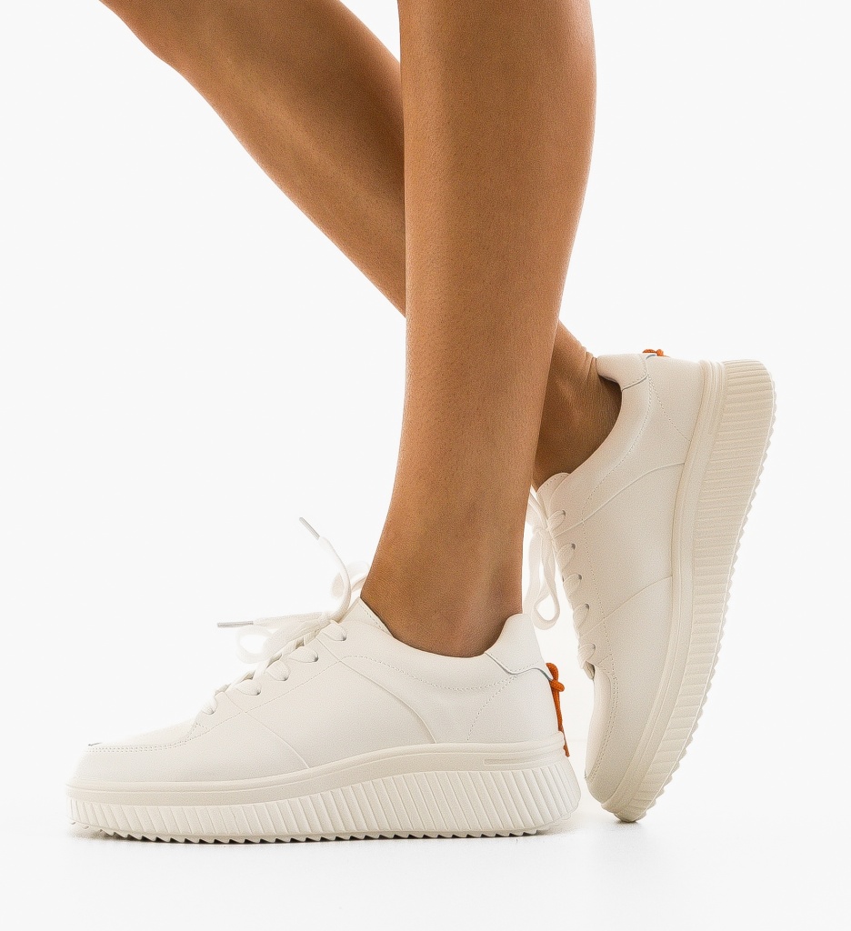 Sneakers Dama Honney Albi - Confort și Stil - imagine 3