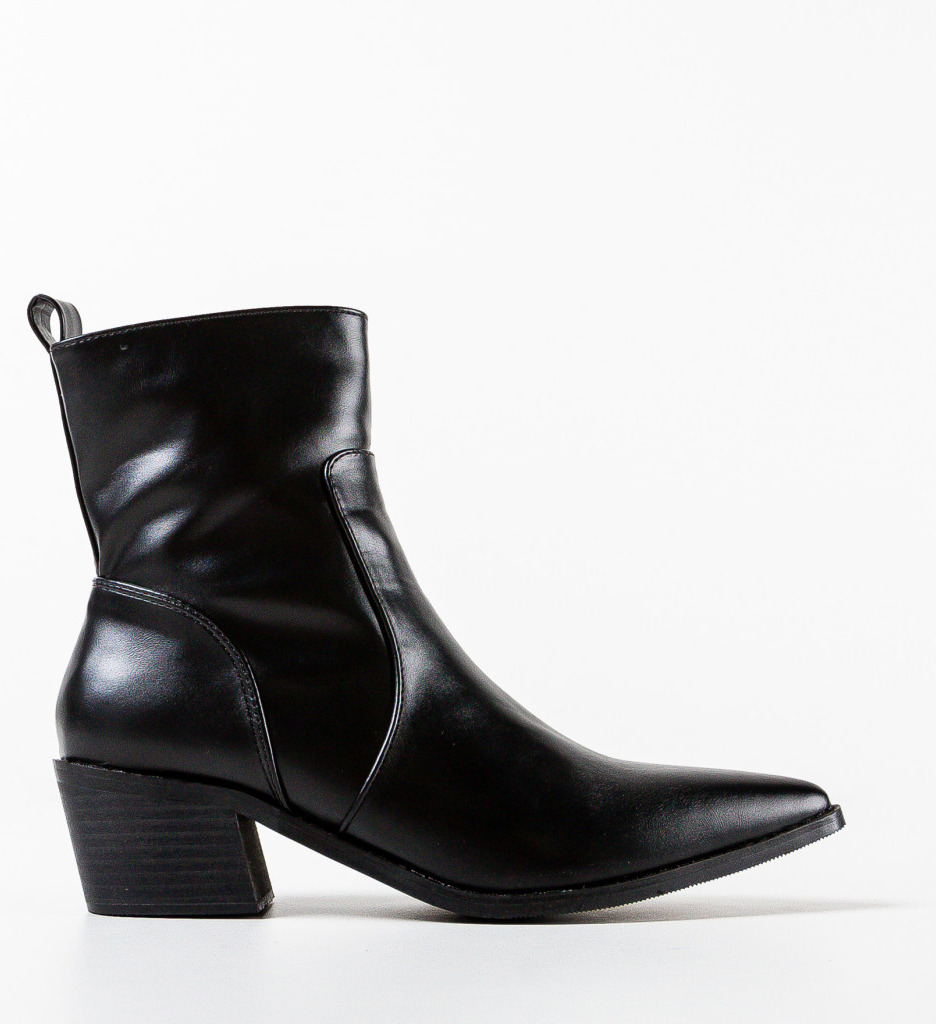 Botine Dama Oreb Negre - Eleganță și Confort - imagine 4