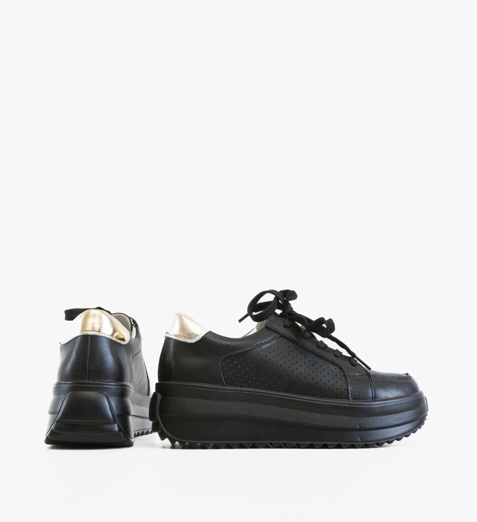 Pantofi Casual Cazmi Negri – Eleganță și Confort Zilnic - imagine 3