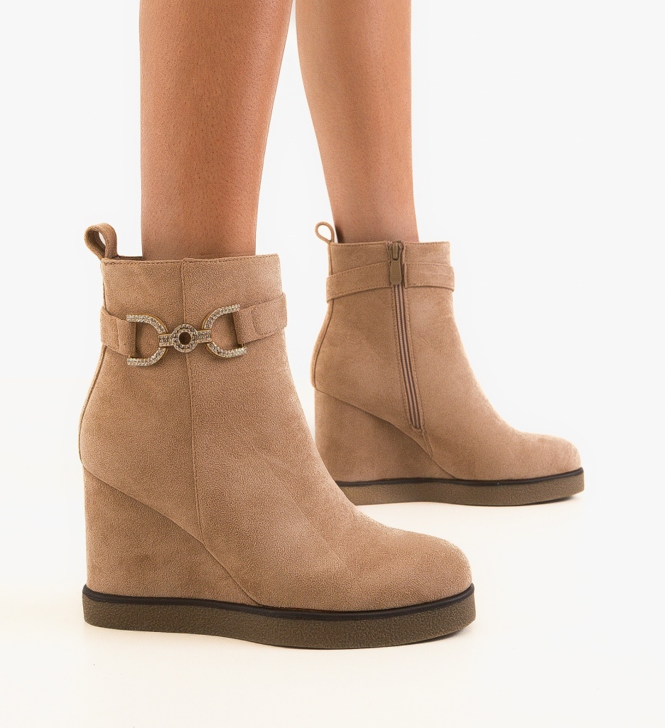 Botine Dama Sien Khaki | Eleganță și Confort - imagine 2