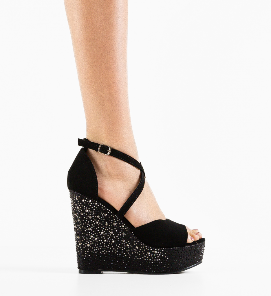 Platforme Dama Rafah Negre | Confort & Stil - imagine 4
