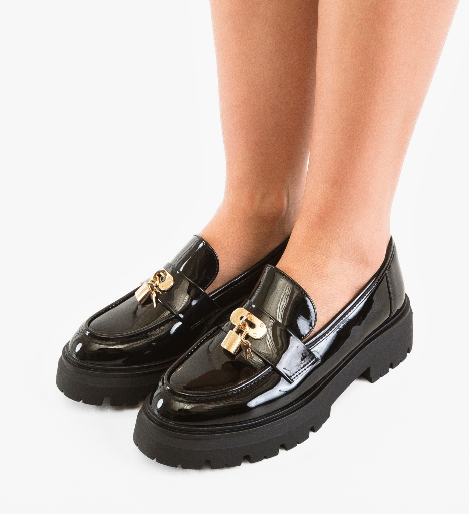 Pantofi Casual Dama Kennbre Negru - imagine 2