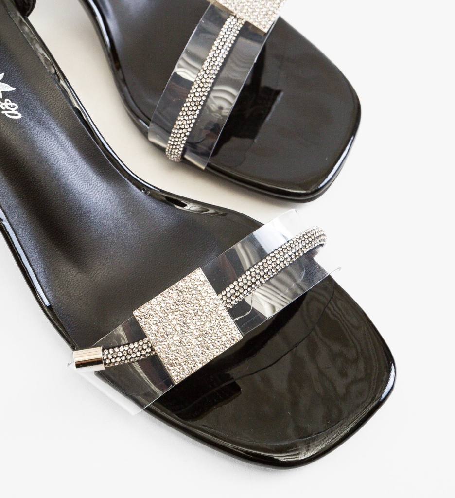 Sandale Dama Oneo Negre Elegante - imagine 7