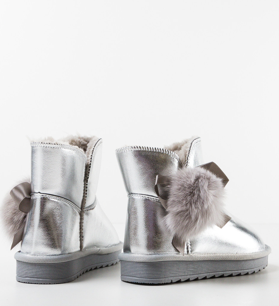 Cizme Ug Argintii - Confort și Stil Modern - imagine 7