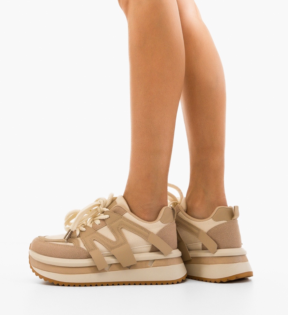 Sneakers Dama Chika Khaki | Confort & Stil - imagine 2