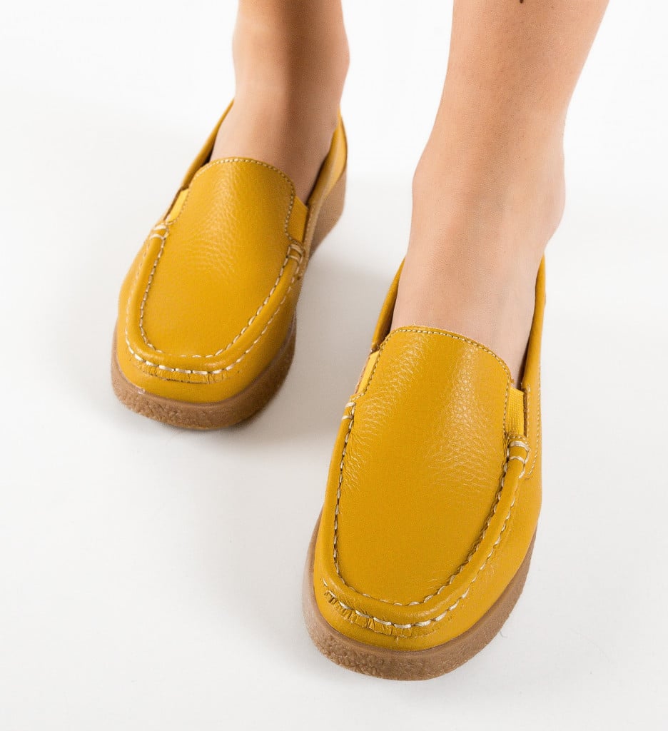 Pantofi Casual Givy Galbeni - Stil și Confort - imagine 4