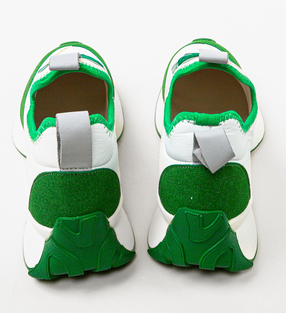 Sneakers Dama Londan Verzi - Confort și Stil - imagine 6