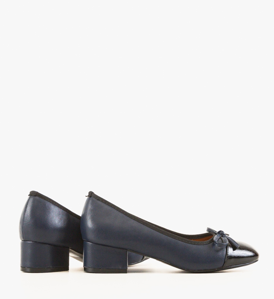 Pantofi Dama Onar Bleumarin cu Toc - Stil și Eleganță - imagine 5