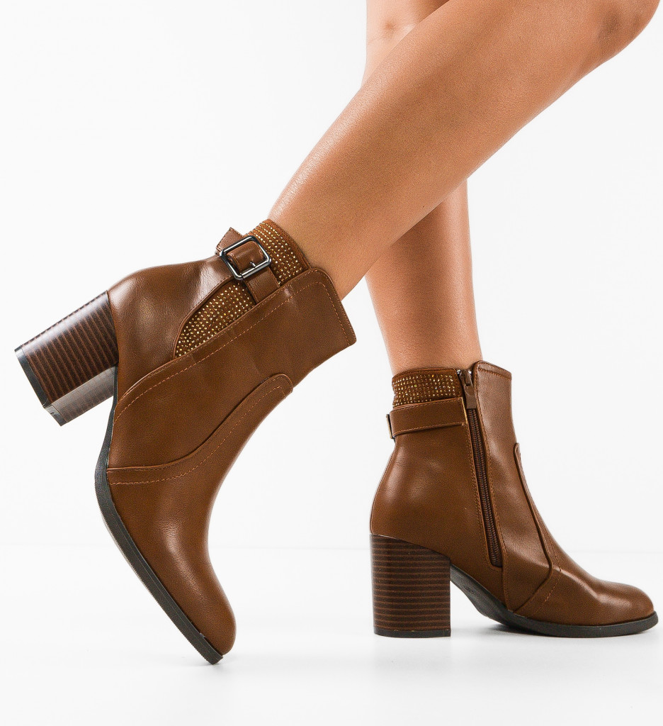 Botine Kiana Camel - Eleganță și Confort - imagine 2