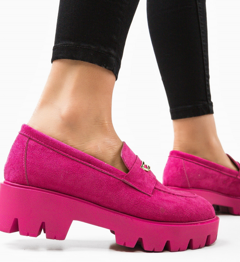 Pantofi Casual Beikrols Fuchsia - Confort și Stil - imagine 2