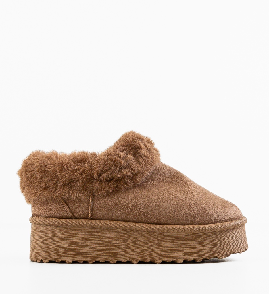 Cizme Tip Ug Jaden Khaki pentru Confort - imagine 4