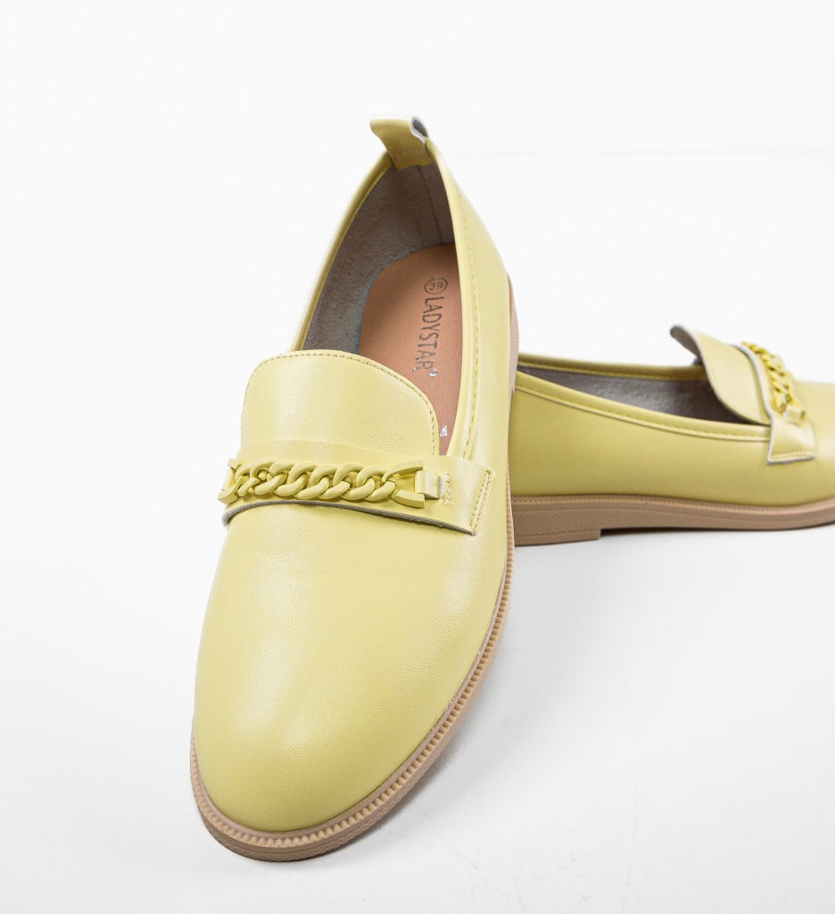 Pantofi Casual Dama Kalanz Galbeni | Stil și Confort - imagine 9