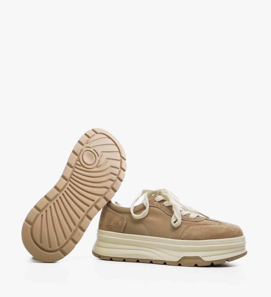 Sneakers Dama Dynal Bej - Confort și Stil Sport - imagine 6