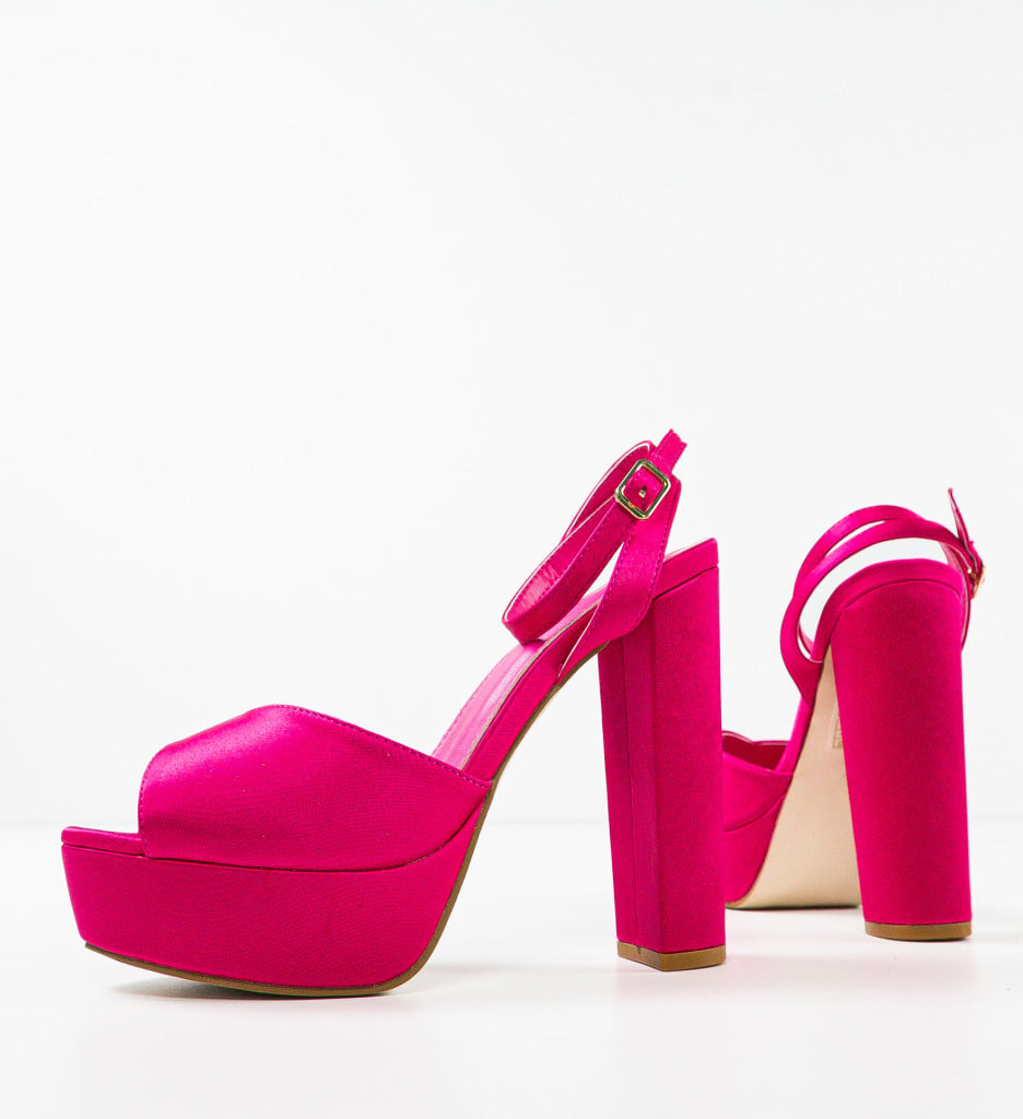 Sandale cu toc Gustavo Fuchsia - Eleganță și Stil - imagine 9