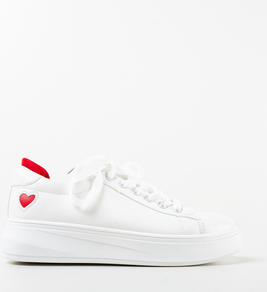 Sneakers Dama Amore Albi - Confort și Stil - imagine 4