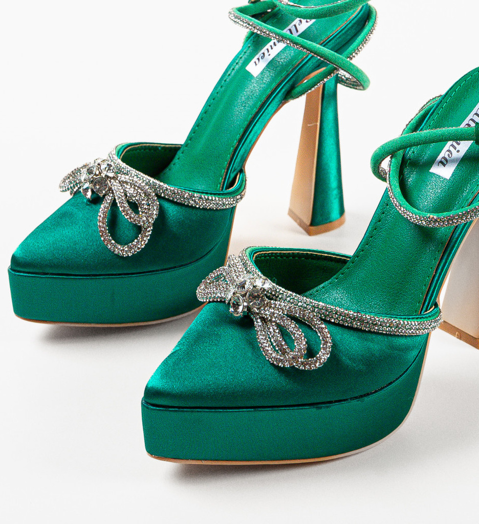 Pantofi cu Toc Verzi Camacho - Stil și Eleganță - imagine 4