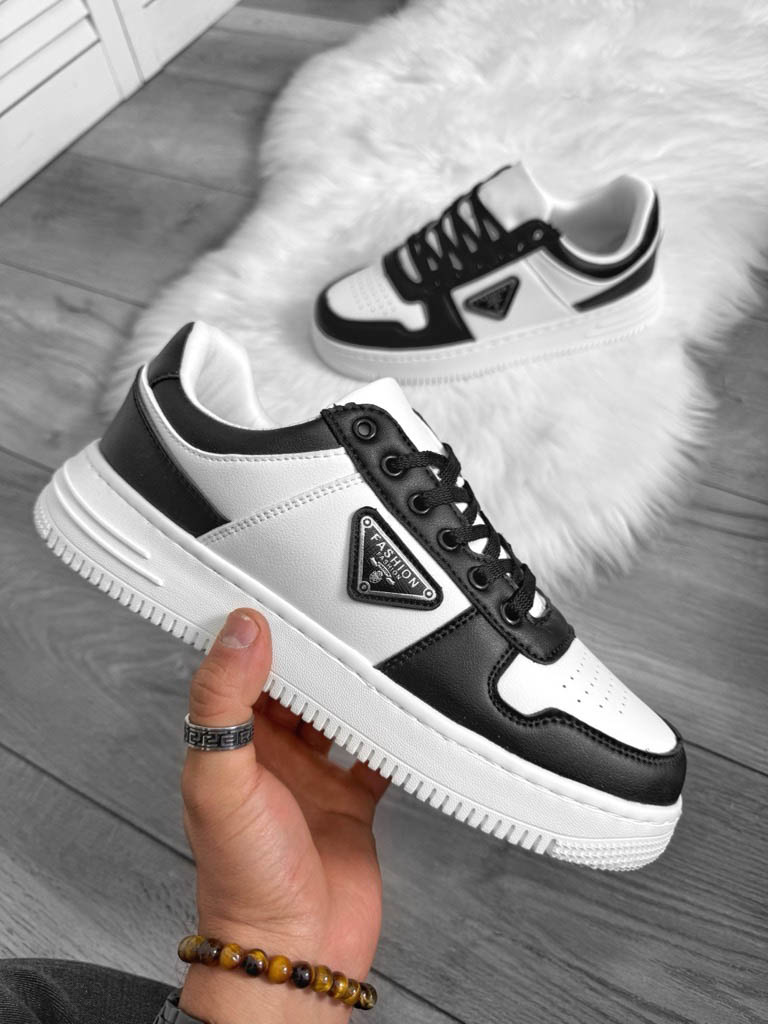 Adidași Casual Bărbați Alb/Negru Confort