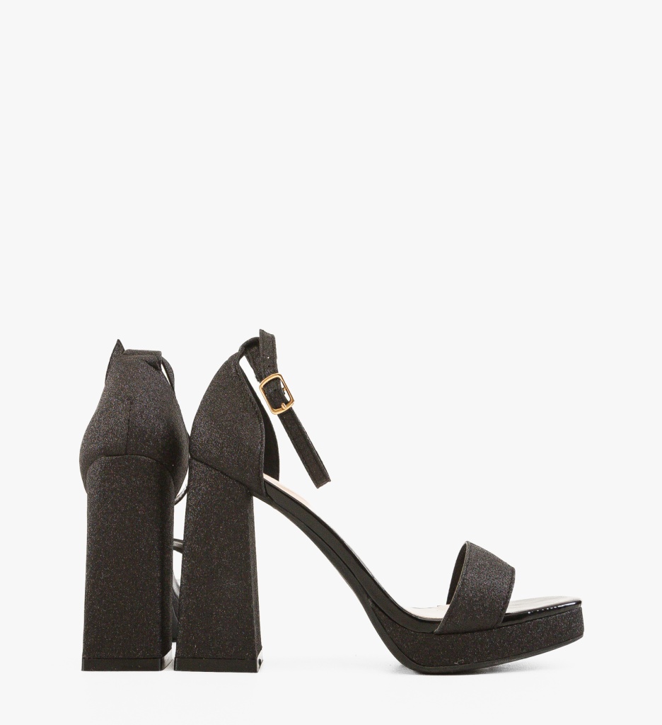 Sandale cu Toc Aryan Negre | Eleganță Asigurată - imagine 6