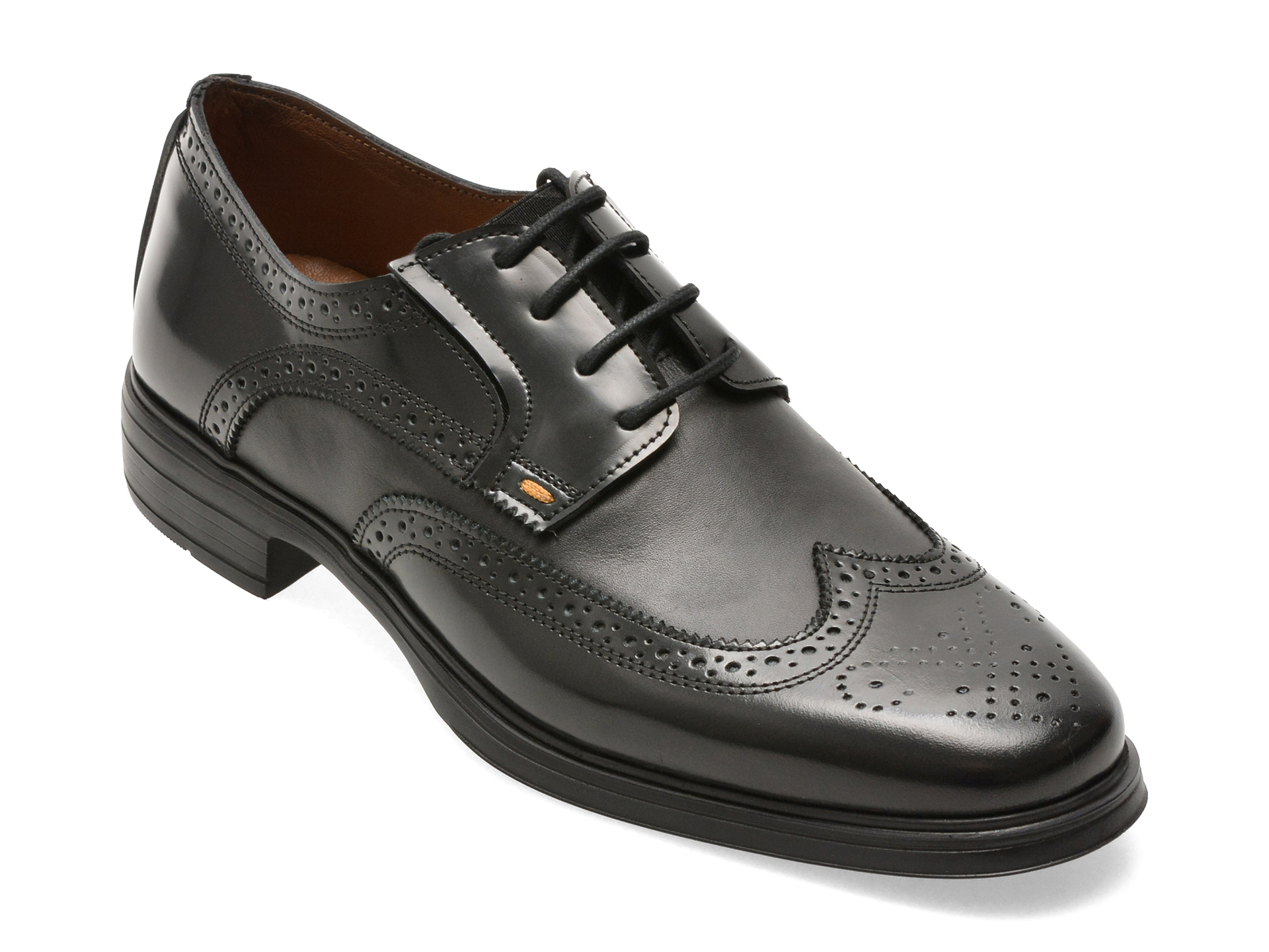 Pantofi eleganti BITE THE BULLET negri, RM122, din piele naturala