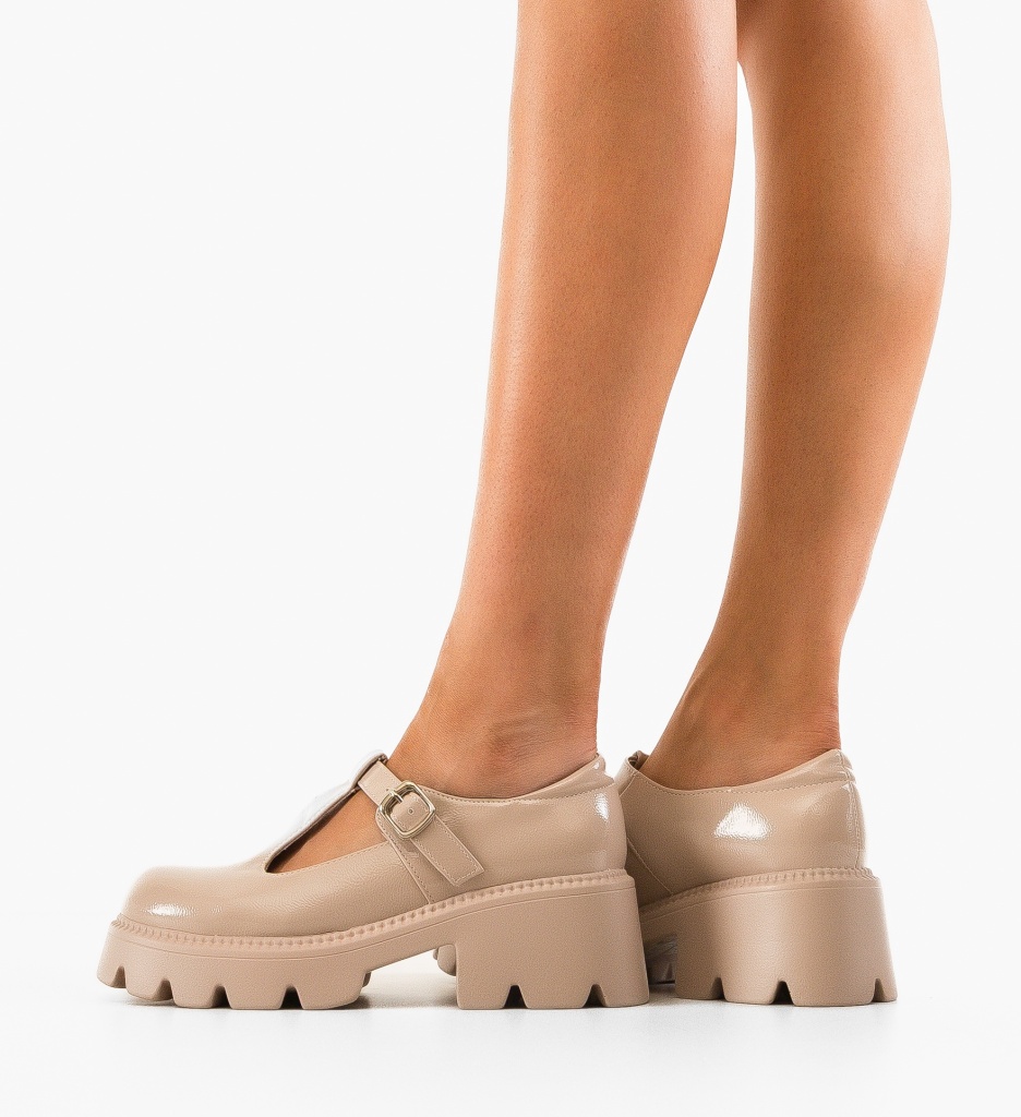 Pantofi Casual Dama Fabox Bej | Confort & Stil - imagine 2