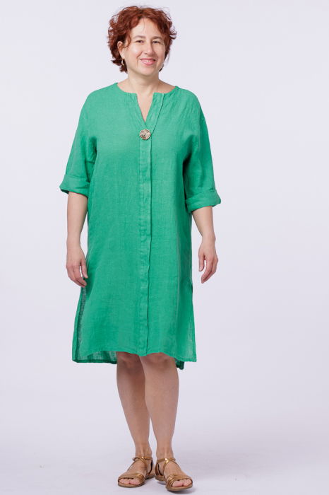 Rochie Tunica In Verde Shopika | Eleganță Naturală