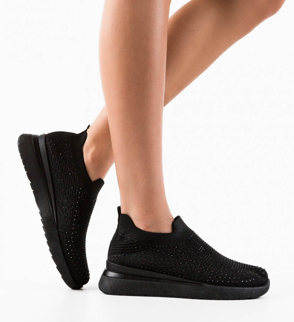 Sneakers dama Reach Negru | Confort Stilat - imagine 3
