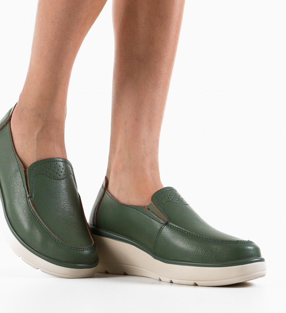 Pantofi Casual Sanam Verzi | Stil și Confort - imagine 2