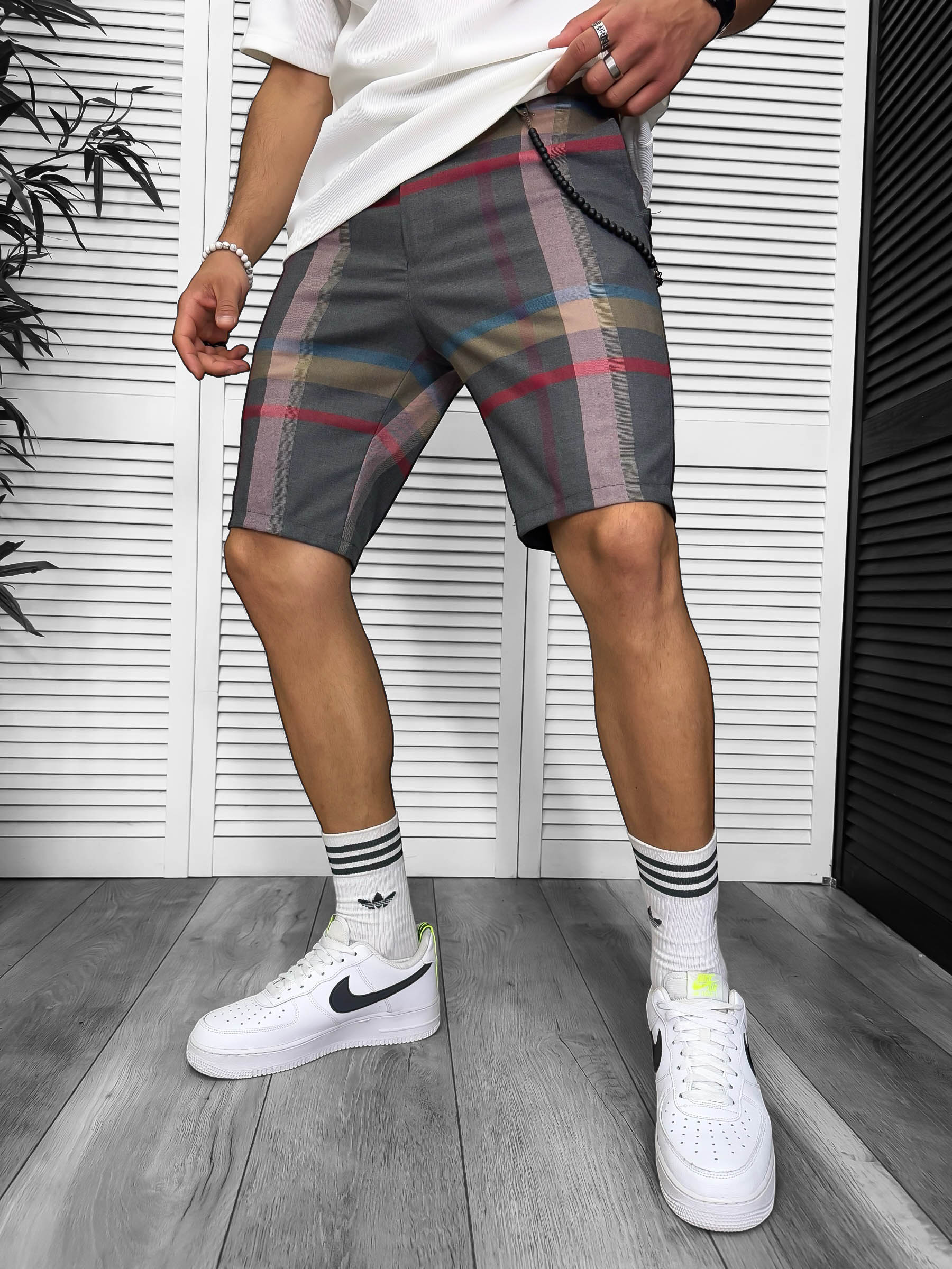 Pantaloni Scurti Casual Carouri Barbati