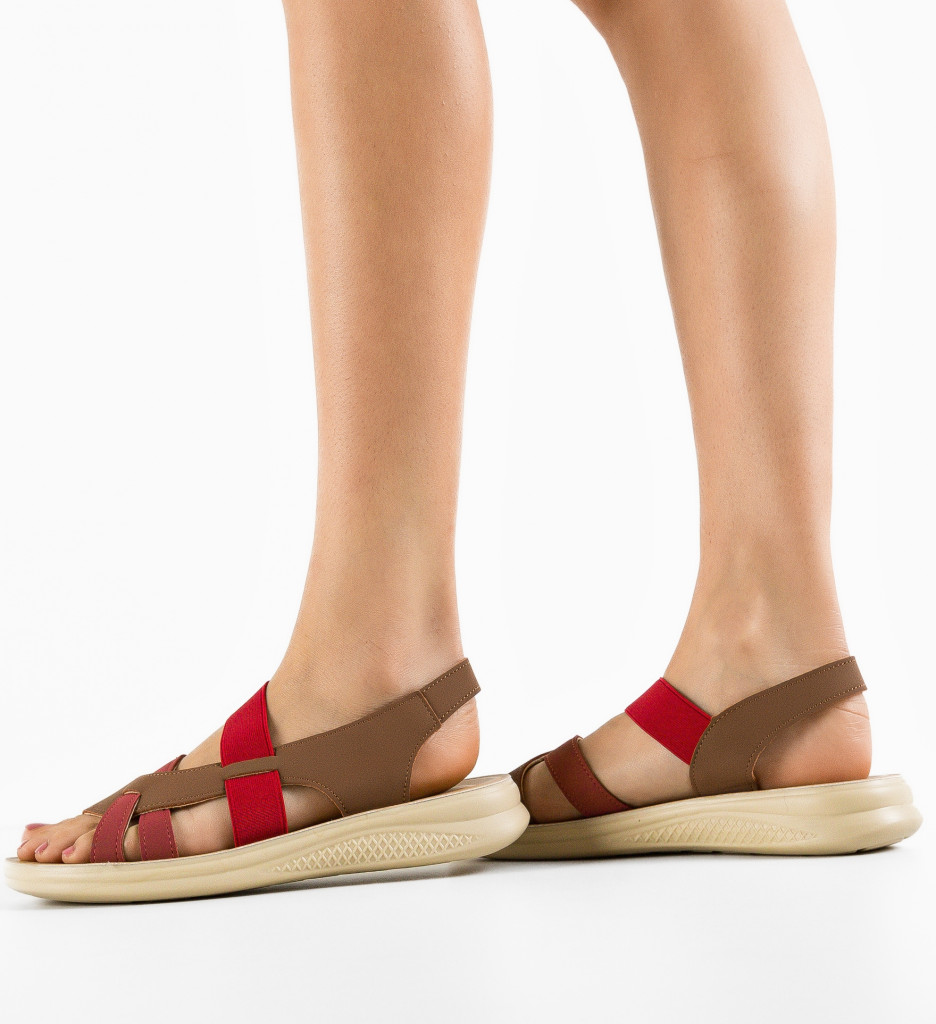 Sandale Dama Janna Khaki - Confort & Stil - imagine 4