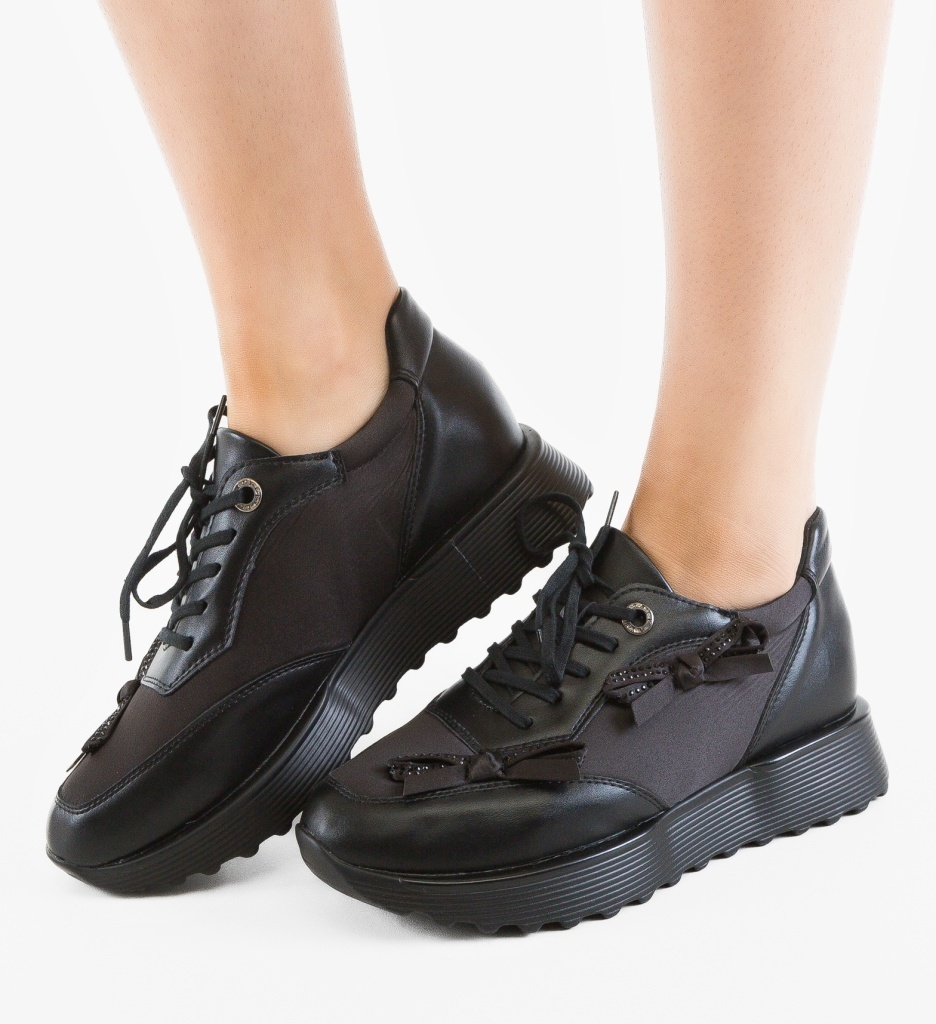 Sneakers Dama Ammer Negri - Confort Sport - imagine 2