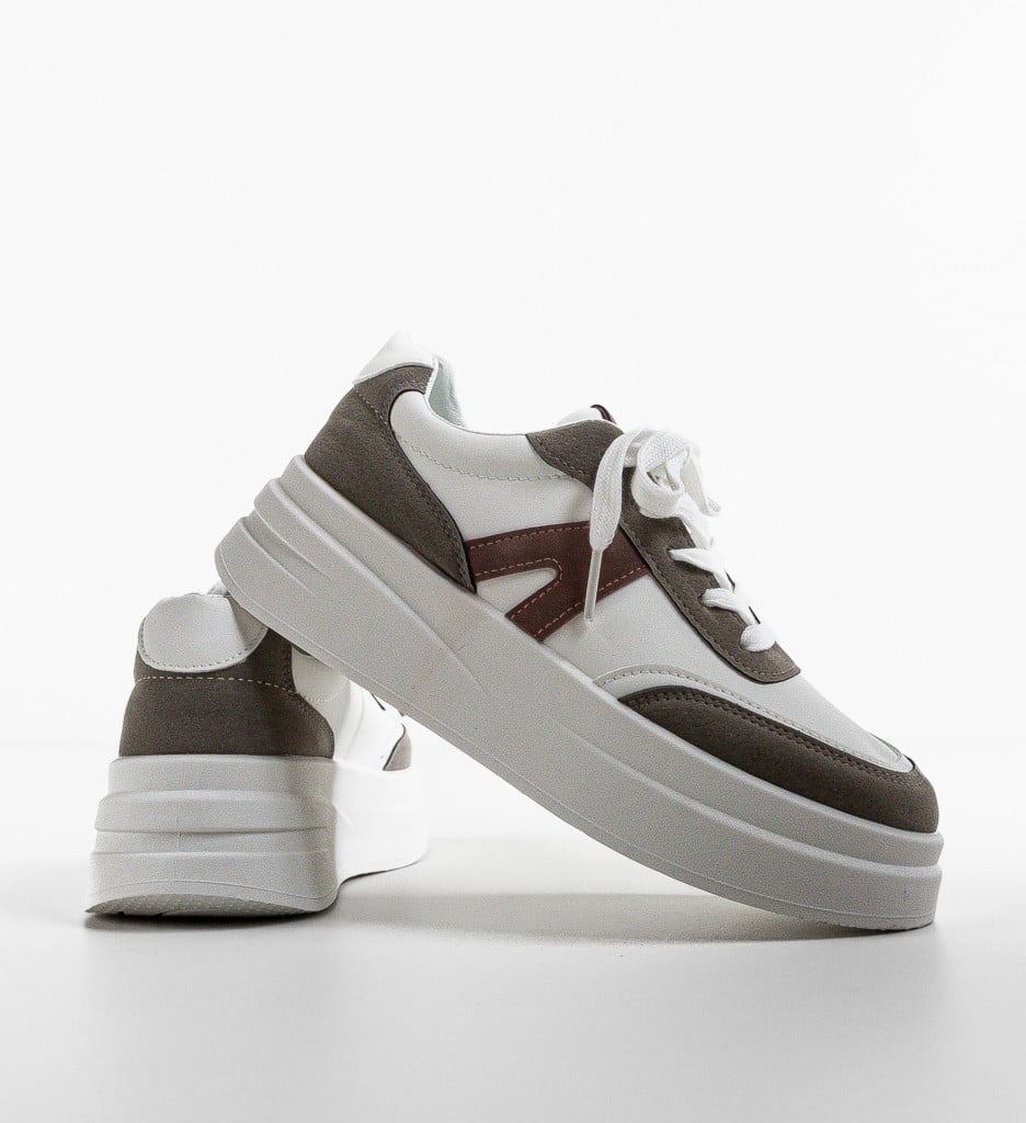 Sneakers Dama Passya Albi | Confort & Stil Modern - imagine 8