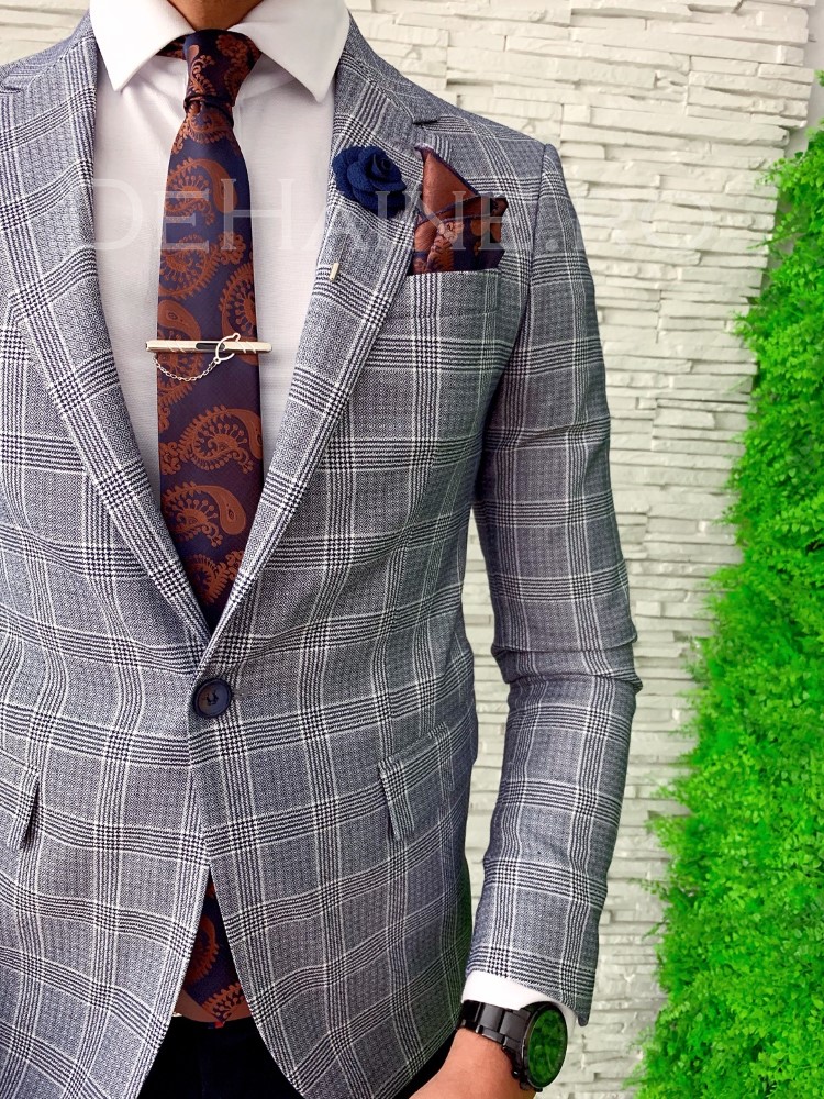 Set Cravată și Batistă A4871 - Eleganță Completă