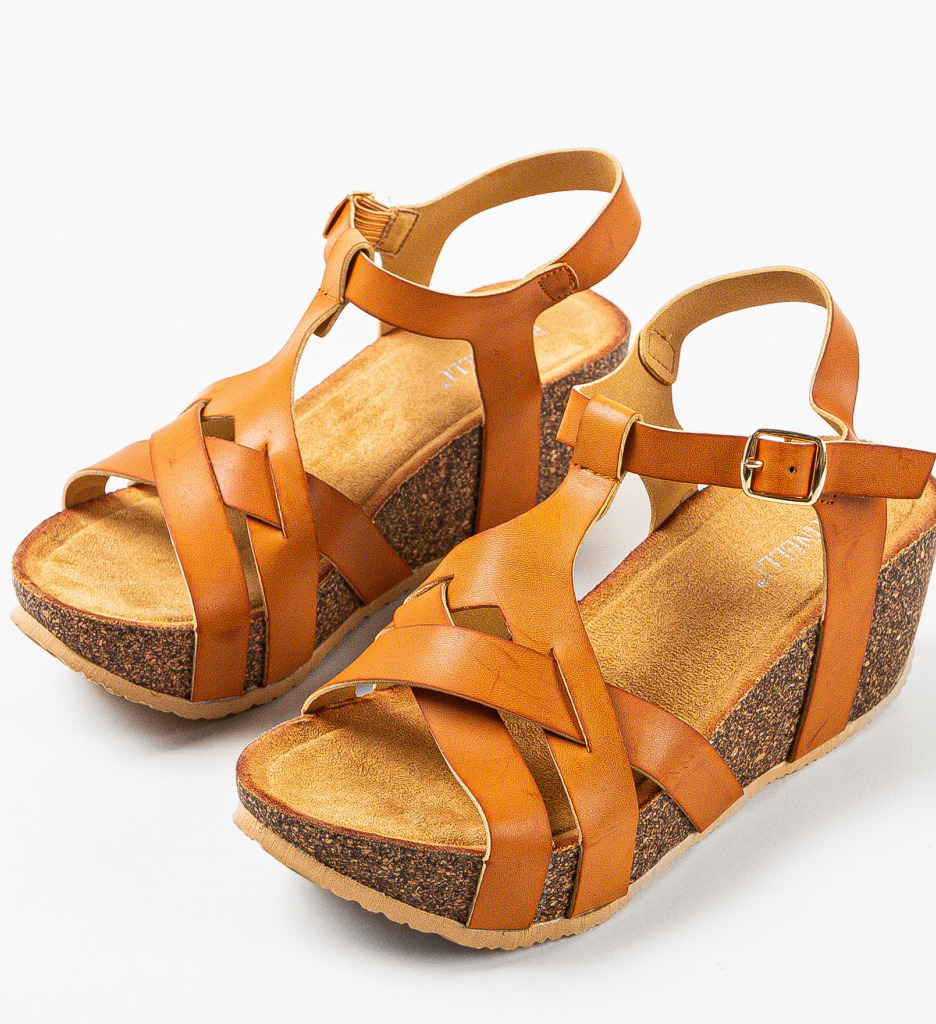 Sandale Platforme Chelsea Camel | Confort & Stil - imagine 6