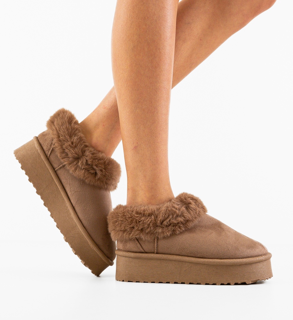 Cizme Tip Ug Jaden Khaki pentru Confort
