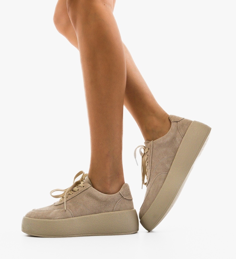 Sneakers Brittni Gri: Confort și Stil Urban - imagine 3
