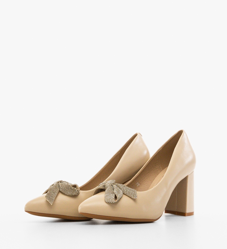 Pantofi Yesee Bej 2 - Eleganță pe Toc - imagine 4