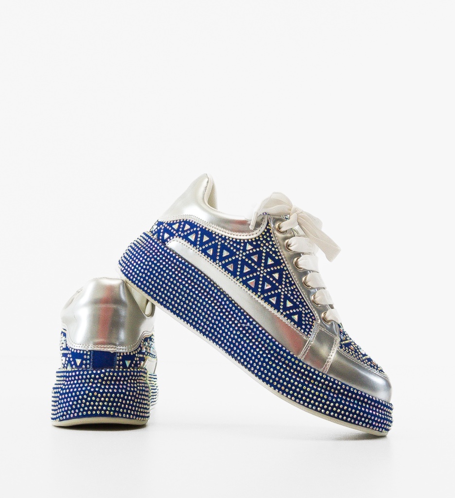 Sneakers Dama Trente Albastri | Confort Sport - imagine 4
