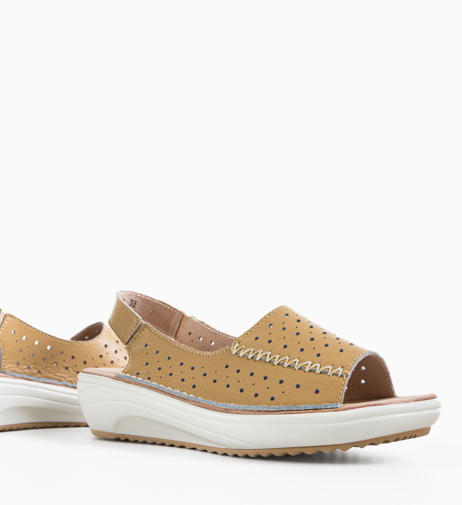 Platforme Casual Lindone Bej - Stil și Confort - imagine 5