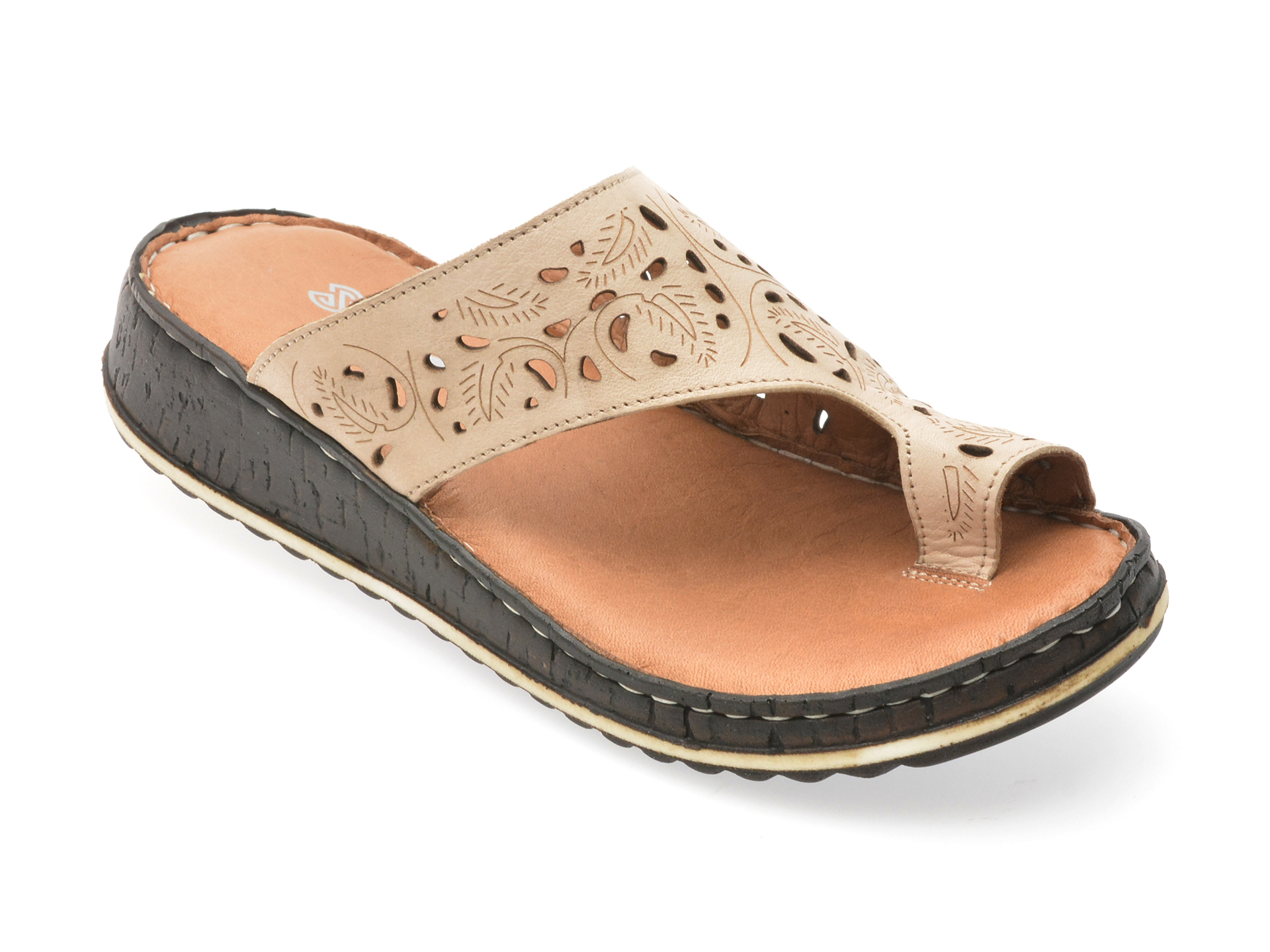 Papuci SHOOZY din Piele Naturală - Confort Bej