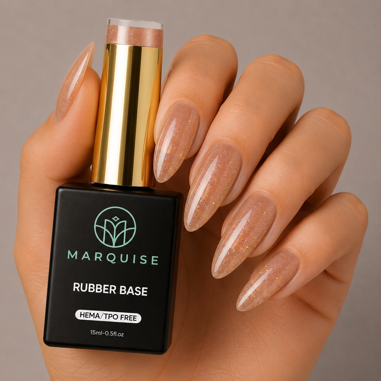 Picadili Rubber Base HEMA Free Shimmer 15ml - imagine 2