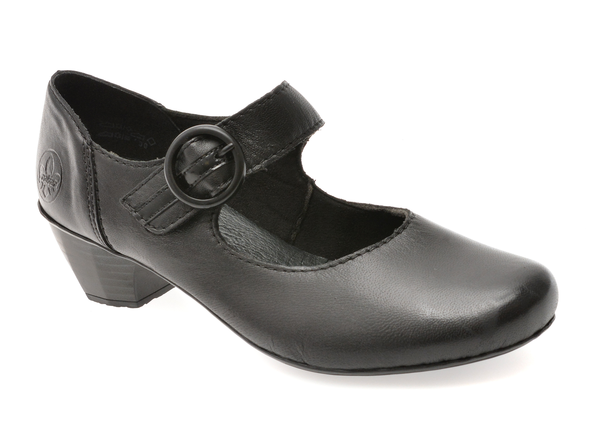 Pantofi Rieker Negri Confort Piele Naturala