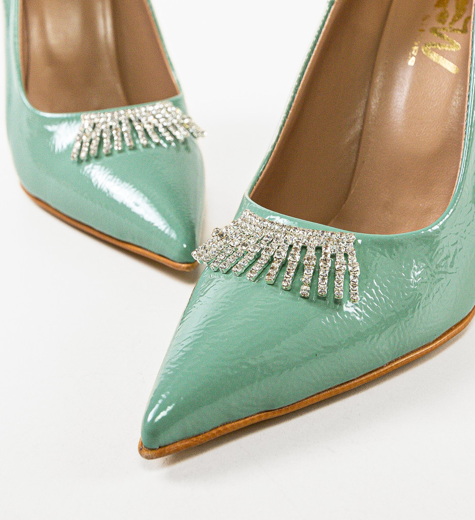Pantofi dama Perma Turcoaz - Eleganță și Stil - imagine 6