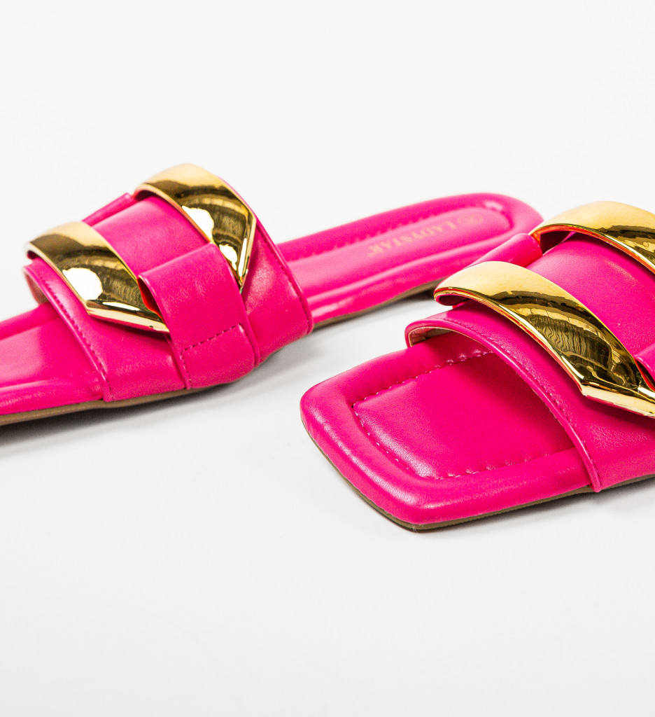 Papuci Dama Benny Fuchsia | Confort și Stil - imagine 6