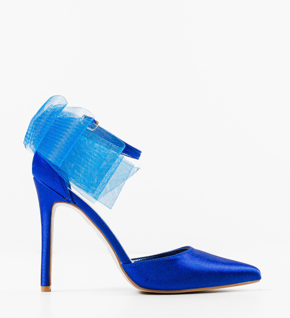 Pantofi dama Jarh Albastri eleganți - imagine 5