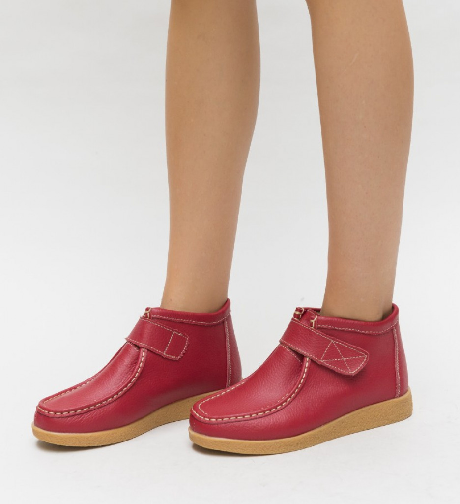 Pantofi Casual Debir Roșii - Confort Asigurat - imagine 2